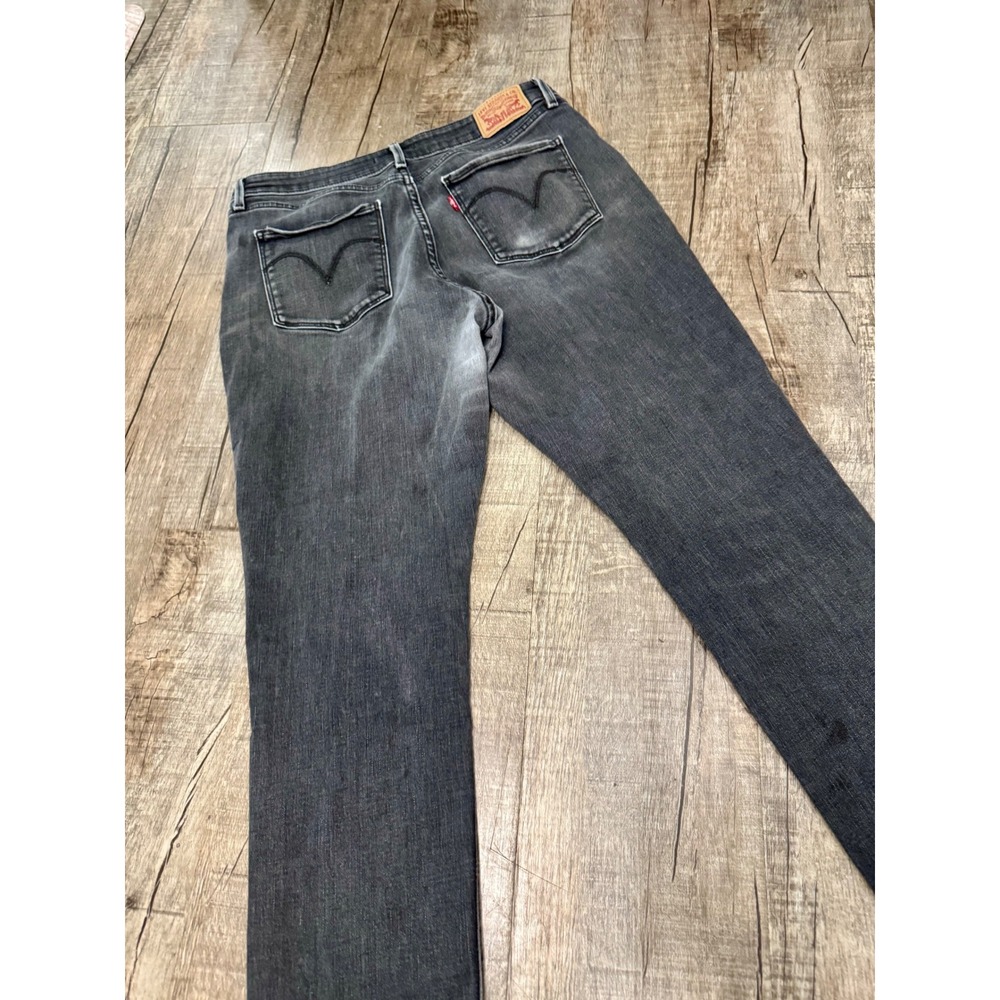 Levi Strauss Womens Classic Mid Rise Skinny Jeans Faded Black Size 14 Stretch‎ - Picture 12 of 13